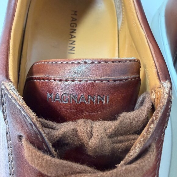 Magnanni Costa Lo Sneaker Cognac Calfskin Leather Size 12 Retails $450 - EUC! - Picture 16 of 16